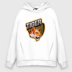 Мужское худи оверсайз Тигр Tiger логотип