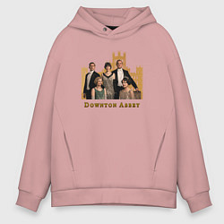 Толстовка оверсайз мужская Downton Abbey Аббатство Даунтон, цвет: пыльно-розовый