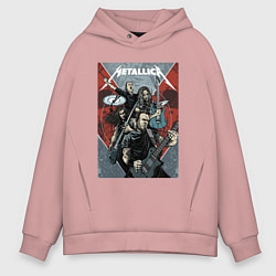 Мужское худи оверсайз Metallica - cool dudes!