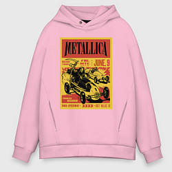 Мужское худи оверсайз Metallica - Iowa speedway playbill