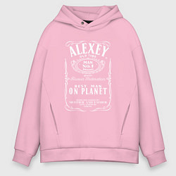Толстовка оверсайз мужская АЛЕКСЕЙ в стиле ДЖЕК ДЭНИЭЛС, цвет: светло-розовый