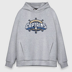 Мужское худи оверсайз Lake County Captains - baseball team