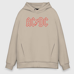 Мужское худи оверсайз ACDC - Logo