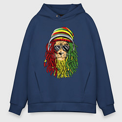 Мужское худи оверсайз Rasta lioN