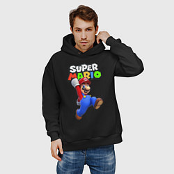 Толстовка оверсайз мужская Nintendo Mario, цвет: черный — фото 2