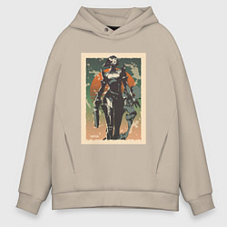 Толстовка оверсайз мужская Viper Valorant Art, цвет: миндальный