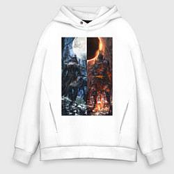 Мужское худи оверсайз Dark Souls x Bloodborne Дарк Соулс