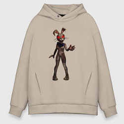 Толстовка оверсайз мужская The rabbit lady FNAF 5, цвет: миндальный