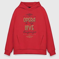 Мужское худи оверсайз Opera is my love language