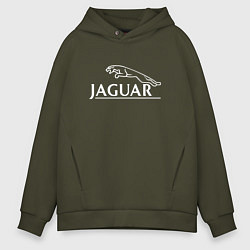 Мужское худи оверсайз Jaguar, Ягуар Логотип