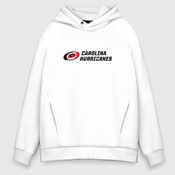 Толстовка оверсайз мужская Carolina Hurricanes Каролина Харрикейнз, цвет: белый