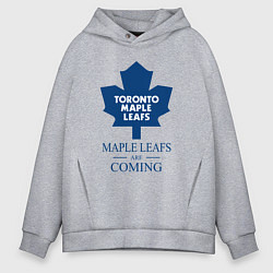 Мужское худи оверсайз Toronto Maple Leafs are coming Торонто Мейпл Лифс