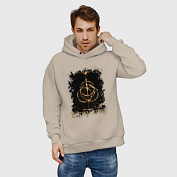 Толстовка оверсайз мужская ELDEN RING SYMBOL LOGO, цвет: миндальный — фото 2