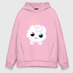 Толстовка оверсайз мужская Toca Kitchen котик, цвет: светло-розовый