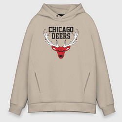 Мужское худи оверсайз Chicago deers