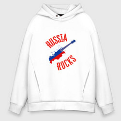 Мужское худи оверсайз Russia Rocks