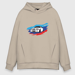 Толстовка оверсайз мужская BMW True, цвет: миндальный