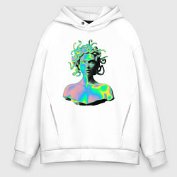 Мужское худи оверсайз Gorgon Medusa Vaporwave Neon