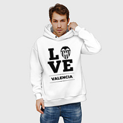 Толстовка оверсайз мужская Valencia Love Классика, цвет: белый — фото 2