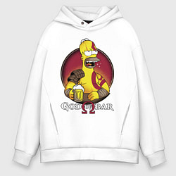 Мужское худи оверсайз Homer god of bar