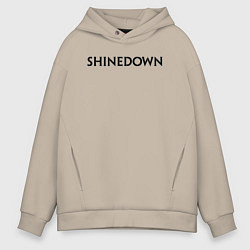Мужское худи оверсайз Shinedown лого