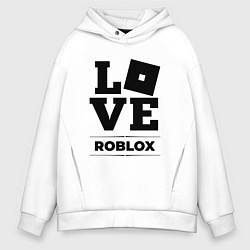 Толстовка оверсайз мужская Roblox Love Classic, цвет: белый
