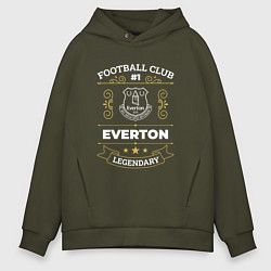 Толстовка оверсайз мужская Everton FC 1, цвет: хаки