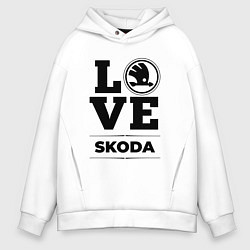 Мужское худи оверсайз Skoda Love Classic