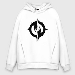 Мужское худи оверсайз Chaoseum Black Logo