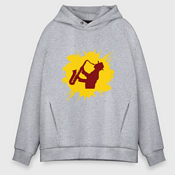 Толстовка оверсайз мужская Soul Jazz, цвет: меланж