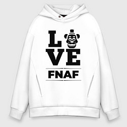 Толстовка оверсайз мужская FNAF Love Classic, цвет: белый