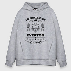 Мужское худи оверсайз Everton: Football Club Number 1 Legendary