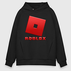 Мужское худи оверсайз ROBLOX логотип красный градиент