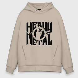 Мужское худи оверсайз Heavy metal