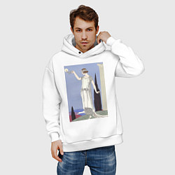 Толстовка оверсайз мужская Robe du Soir, de Worth Муза, цвет: белый — фото 2