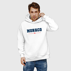 Толстовка оверсайз мужская Monaco FC Classic, цвет: белый — фото 2