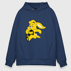 Толстовка оверсайз мужская Wu-Tang Bunny, цвет: тёмно-синий