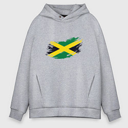 Толстовка оверсайз мужская Jamaica Flag, цвет: меланж