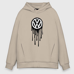 Мужское худи оверсайз Volkswagen - art logo