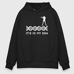 Мужское худи оверсайз Биатлон в моем ДНК