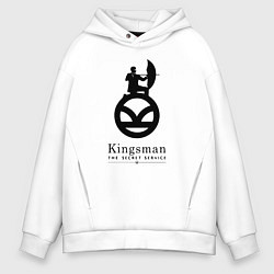 Мужское худи оверсайз Kingsman Секретная служба - logo