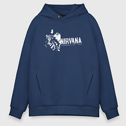 Мужское худи оверсайз Nirvana-Курт и гитара