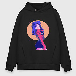 Мужское худи оверсайз Misato Katsuragi Evangelion