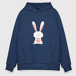 Мужское худи оверсайз Smiling Rabbit