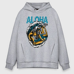 Мужское худи оверсайз Зевс серфингист