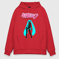 Мужское худи оверсайз Вокалоид Хацуне Мику