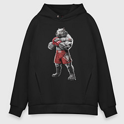 Мужское худи оверсайз Питбуль - Смешанные единоборства - MMA