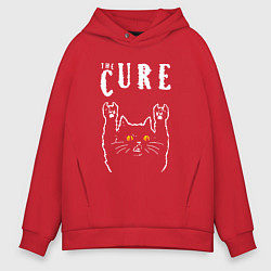 Мужское худи оверсайз The Cure rock cat