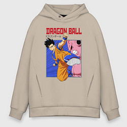 Мужское худи оверсайз Dragon Ball - Сон Гоку - Удар