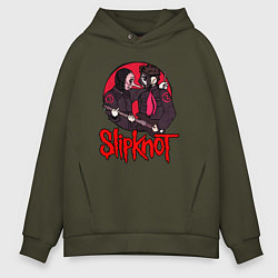 Мужское худи оверсайз Slipknot rock